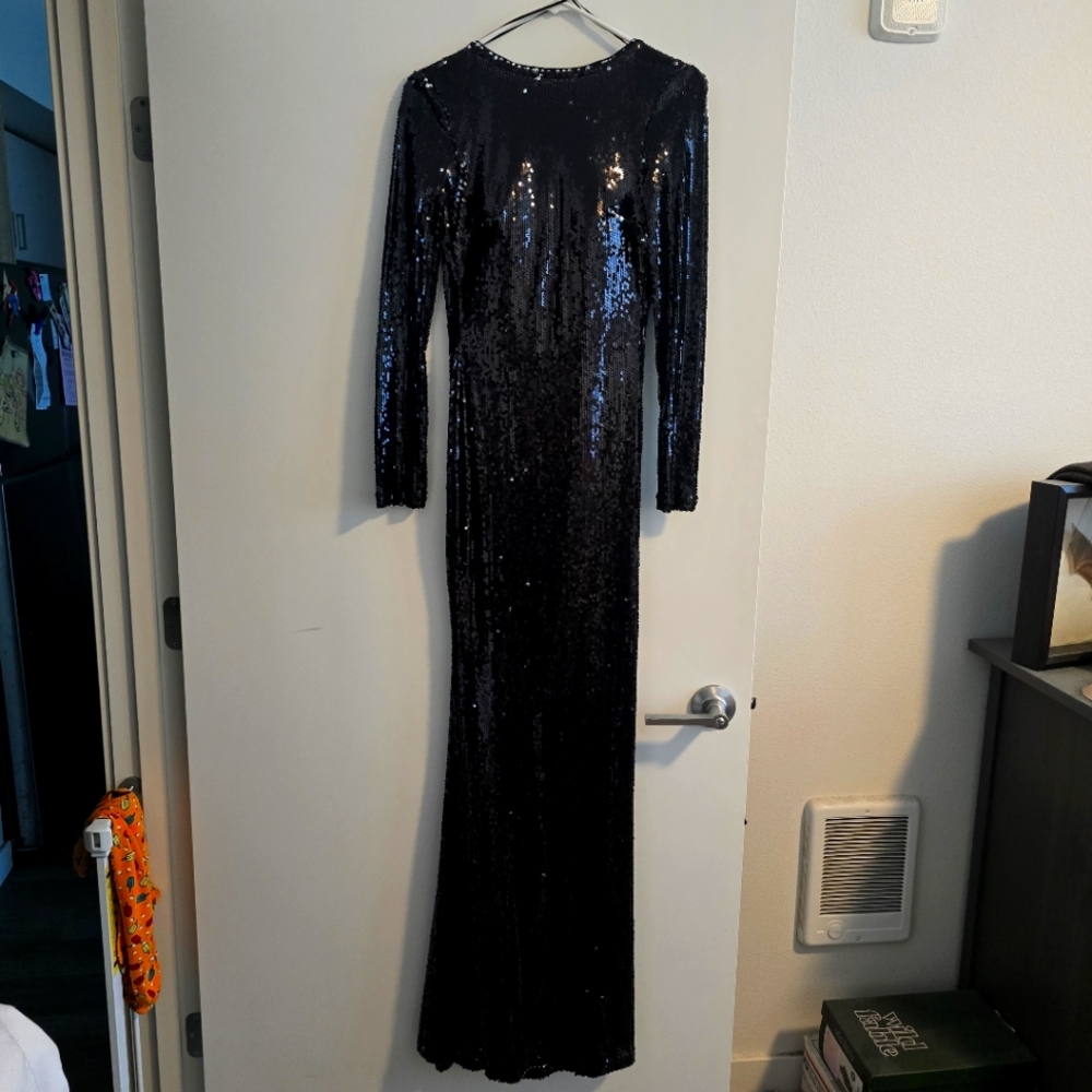 Foxblood Full Sequin Gown